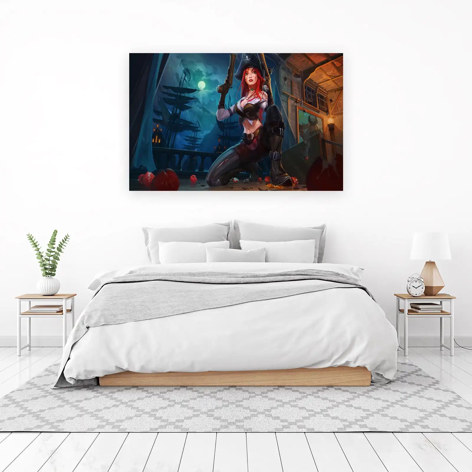 Pirate Queen Galleon Night Wall Art