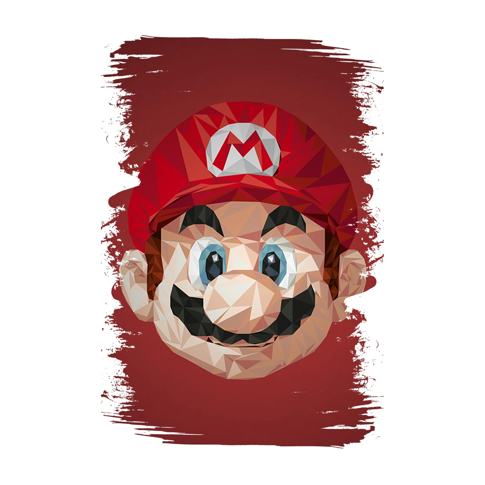 Geometric Mario Pop Art Wall Art