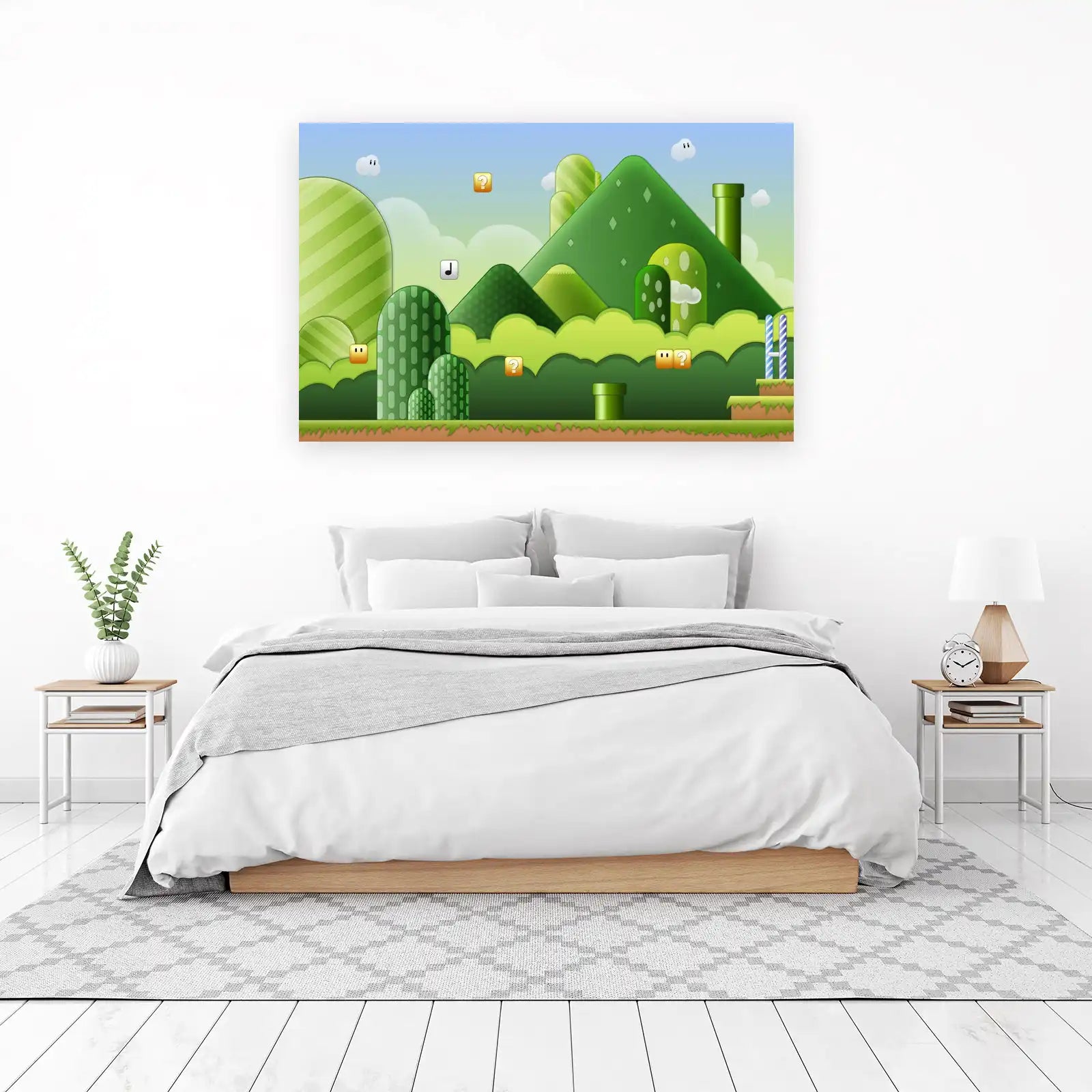 Retro Game Landscape Wall Art