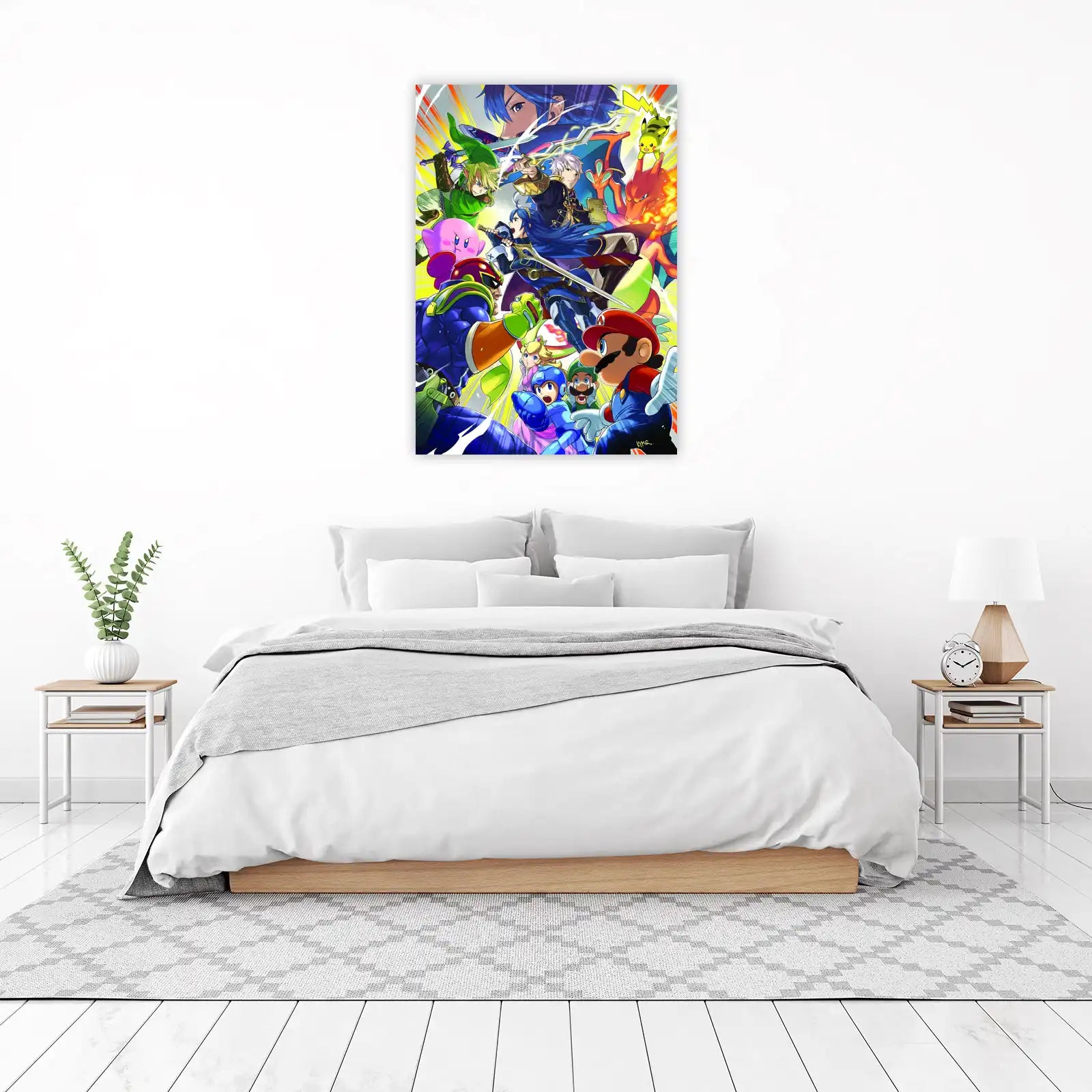 Epic Gaming Heroes Collage Wall Art