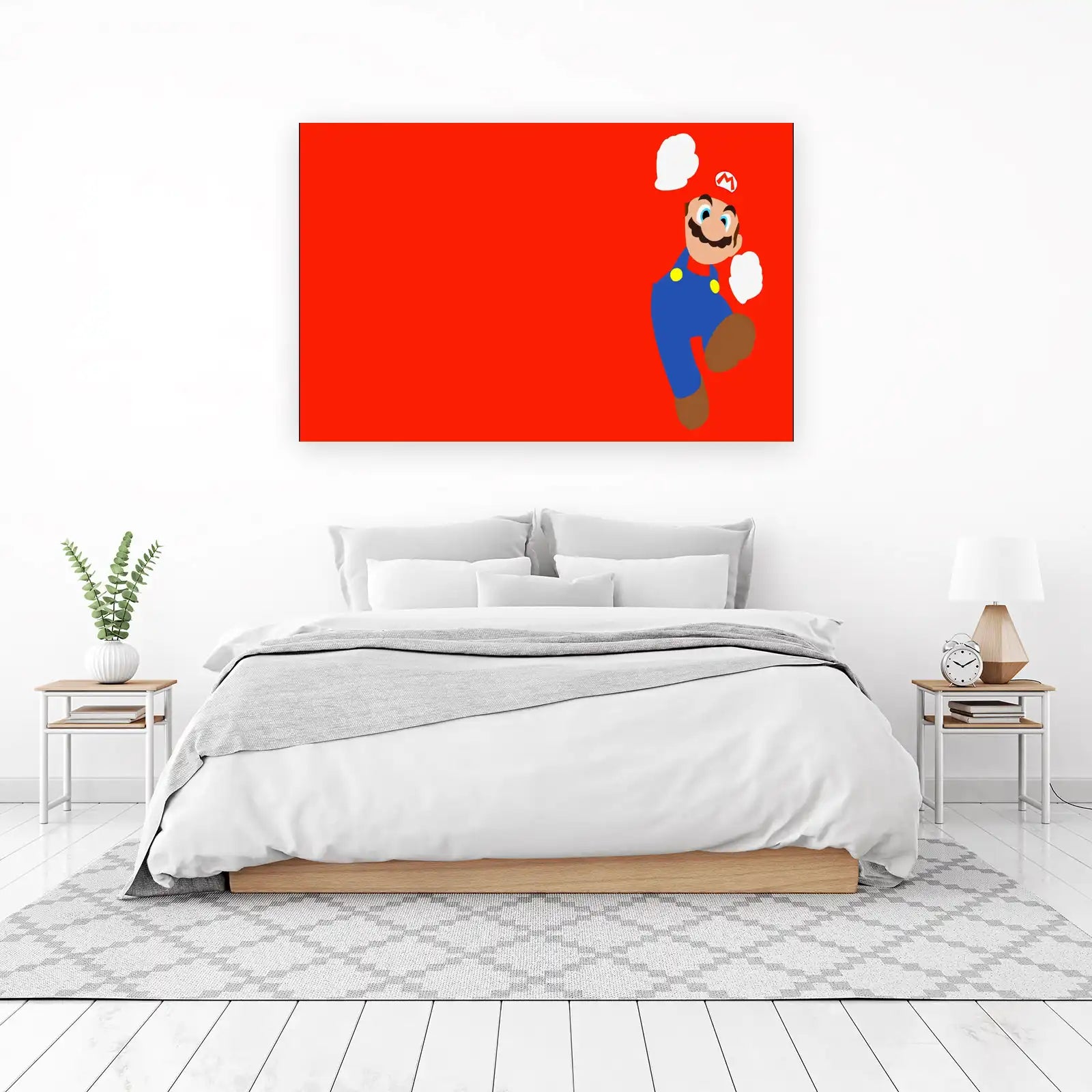 Retro Mario Jumping Wall Art