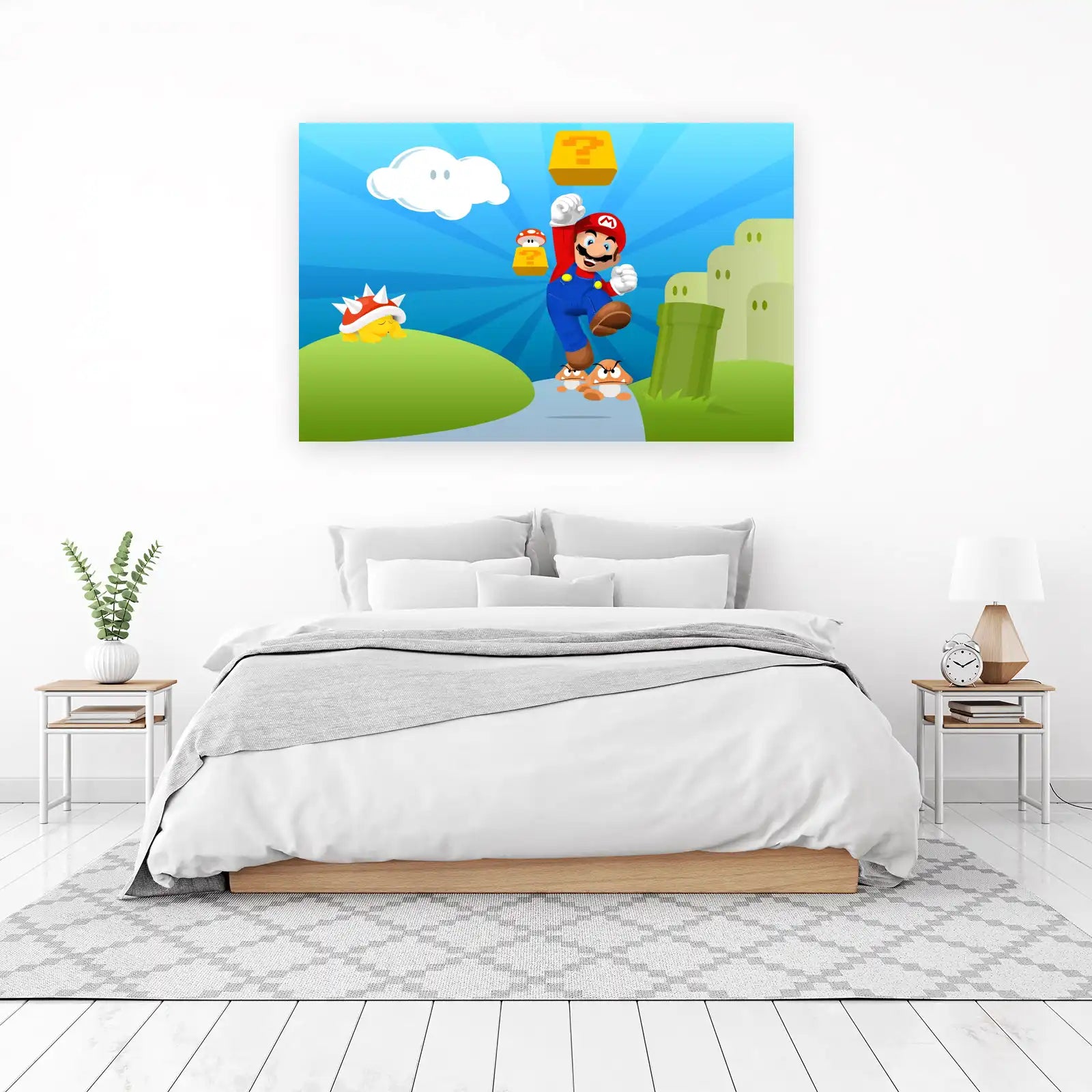 Super Mario Bros Retro Game Art Wall Art