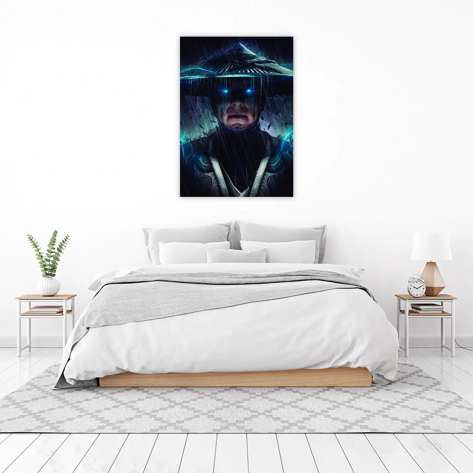 Mortal Kombat Raiden Glowing Eyes Wall Art