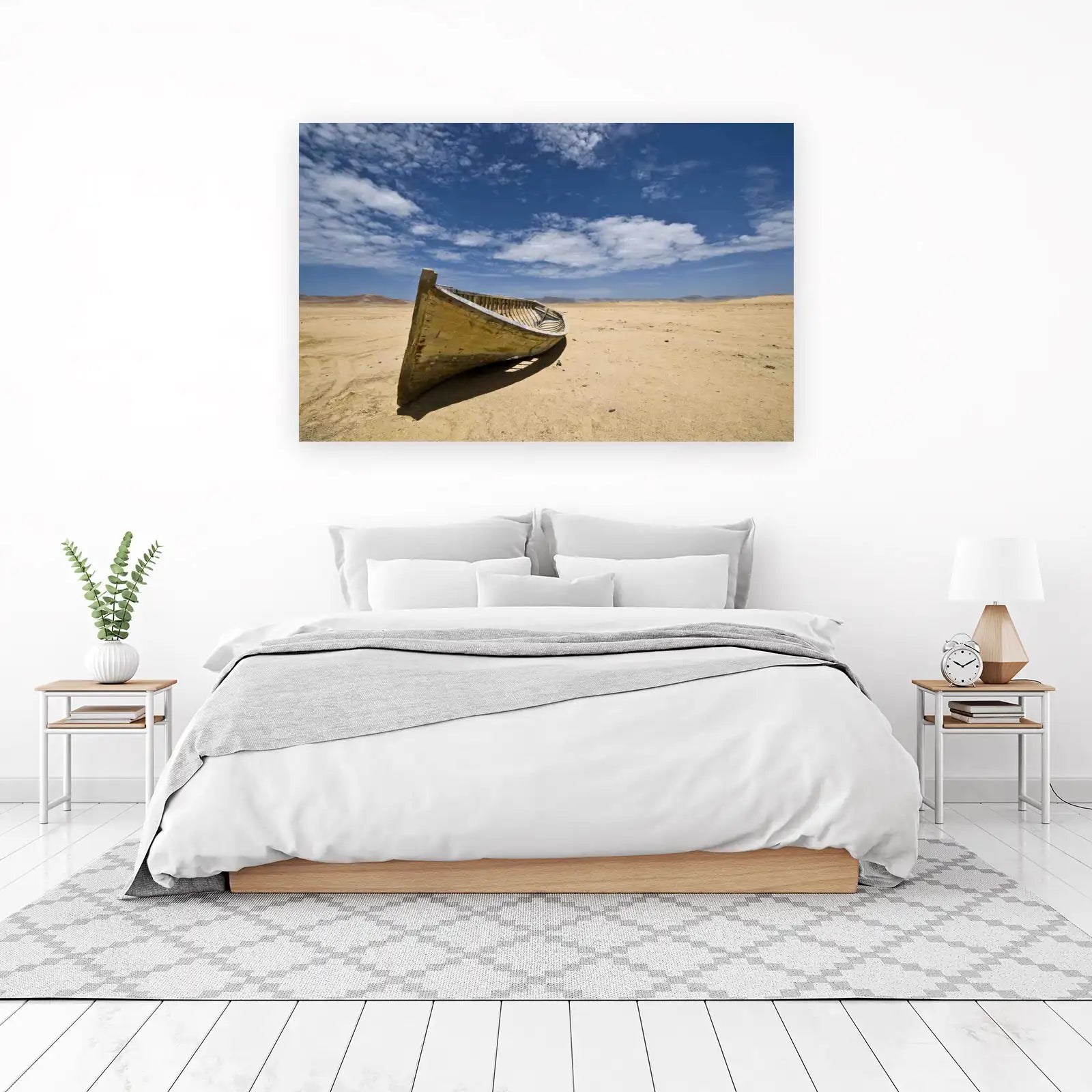 Deserted Boat Wanderlust Wall Art