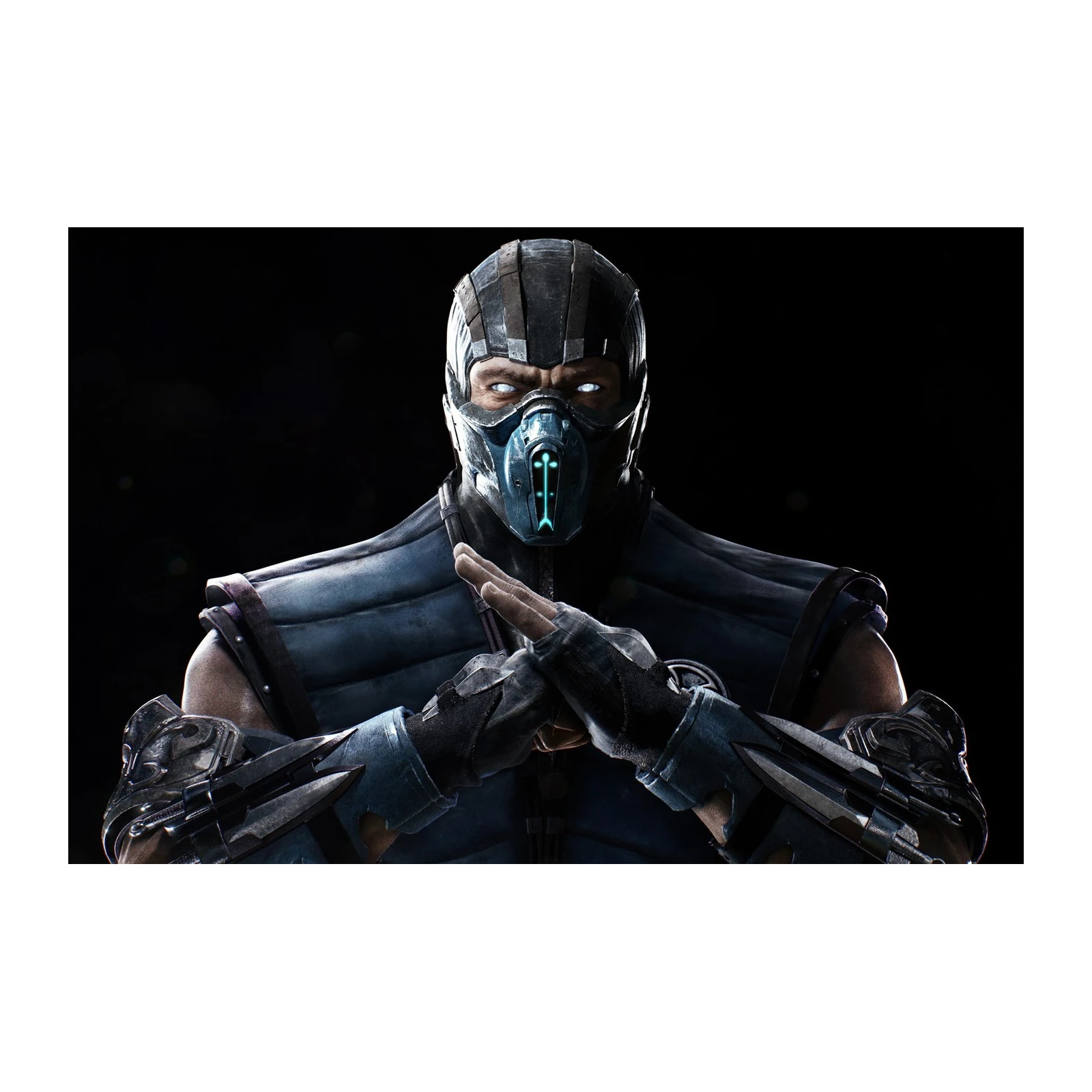 Sub Zero Mortal Kombat Blue Ninja Wall Art