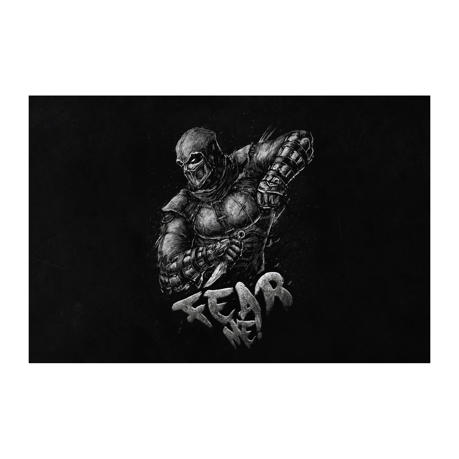 Gothic Assassin Fear Me Wall Art