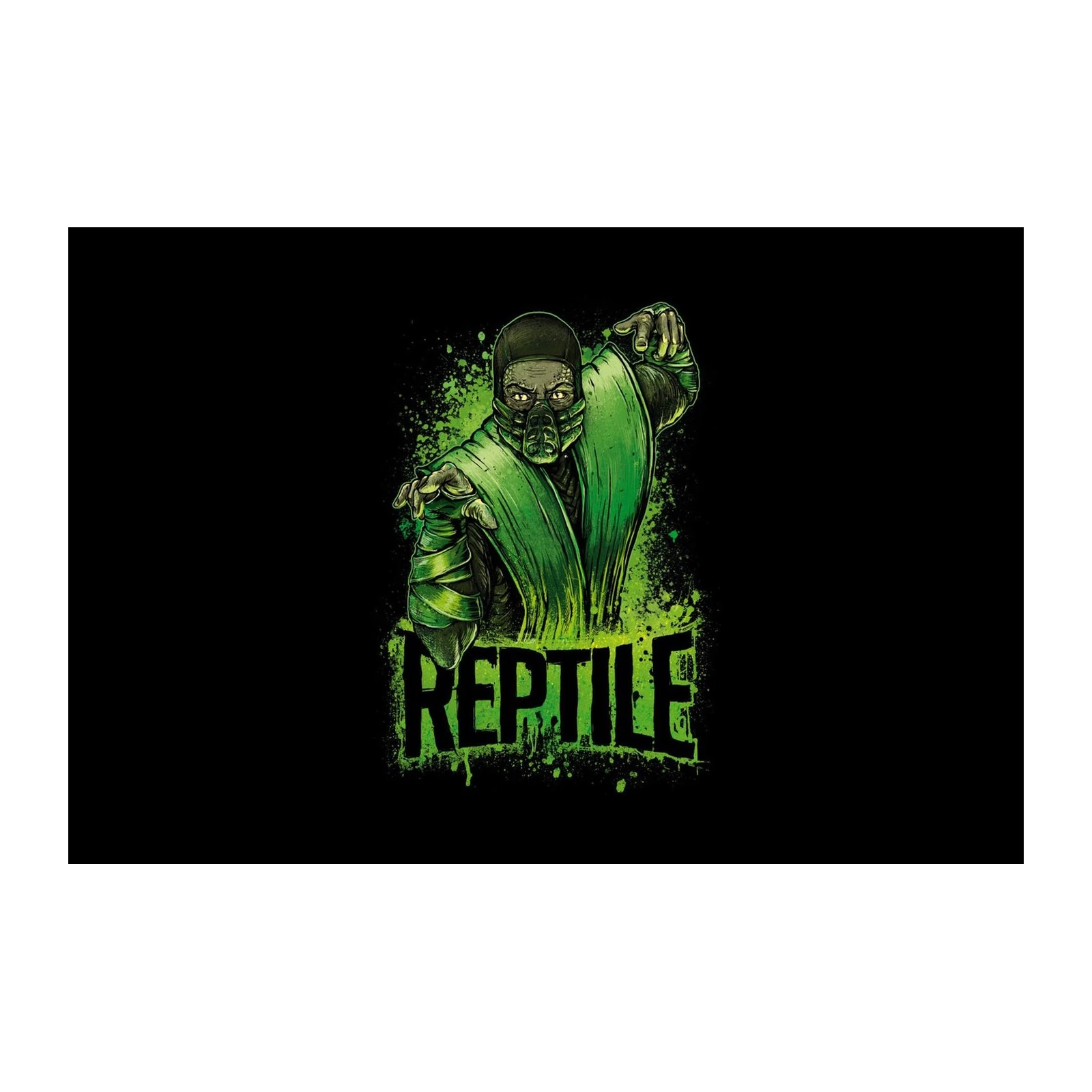 Mortal Kombat Reptile Street Art Wall Art