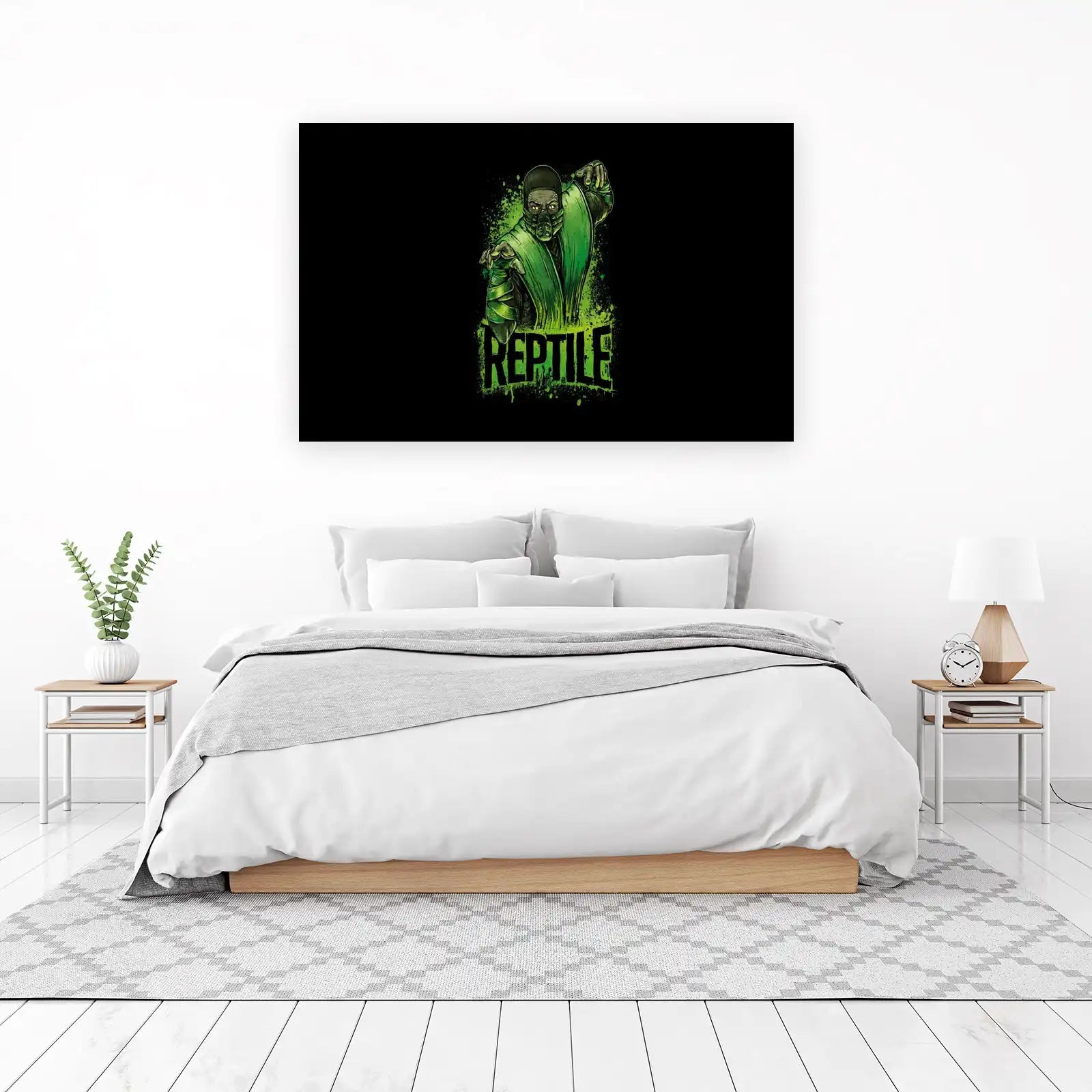 Mortal Kombat Reptile Street Art Wall Art