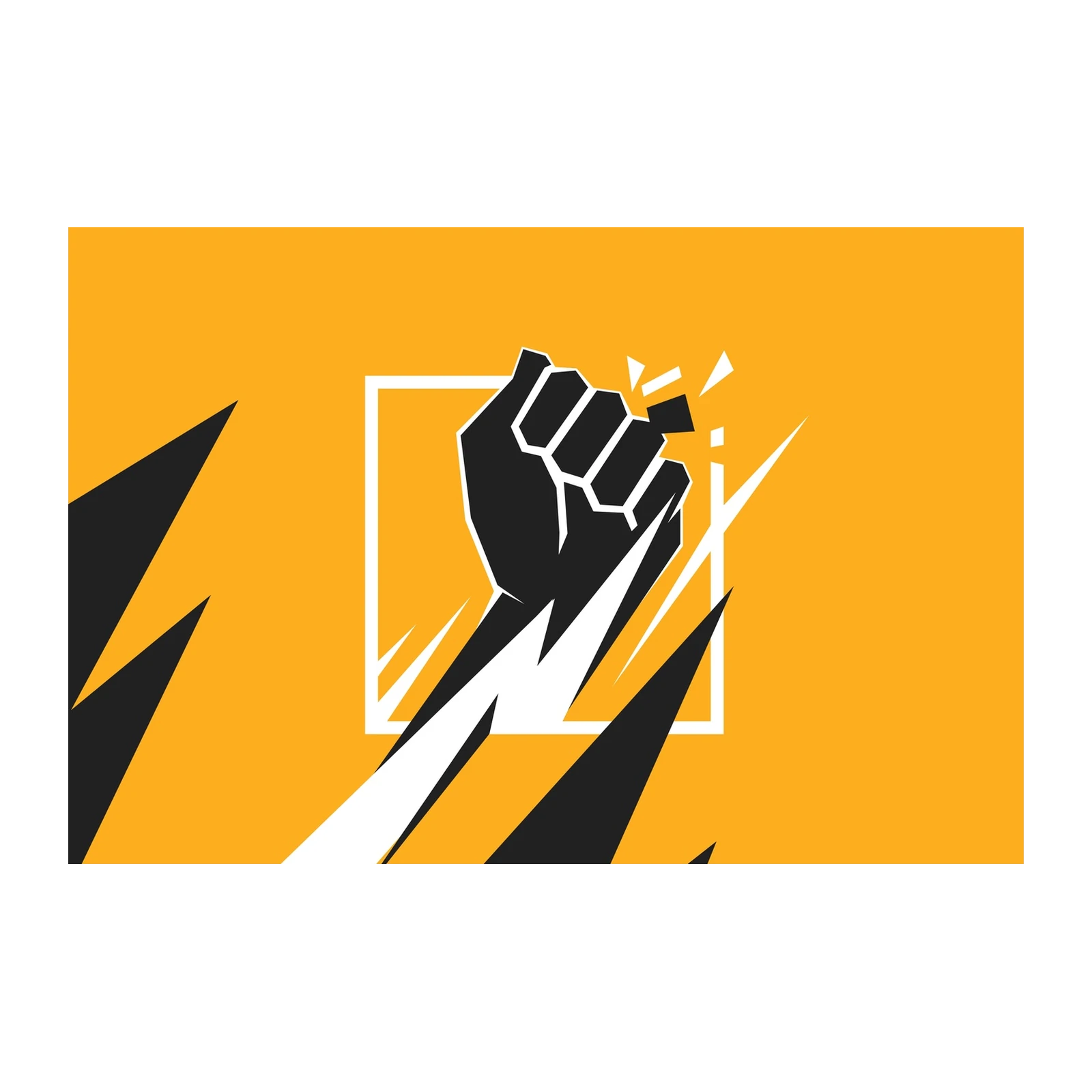 Bold Fist Breakthrough Motivational Wall Art