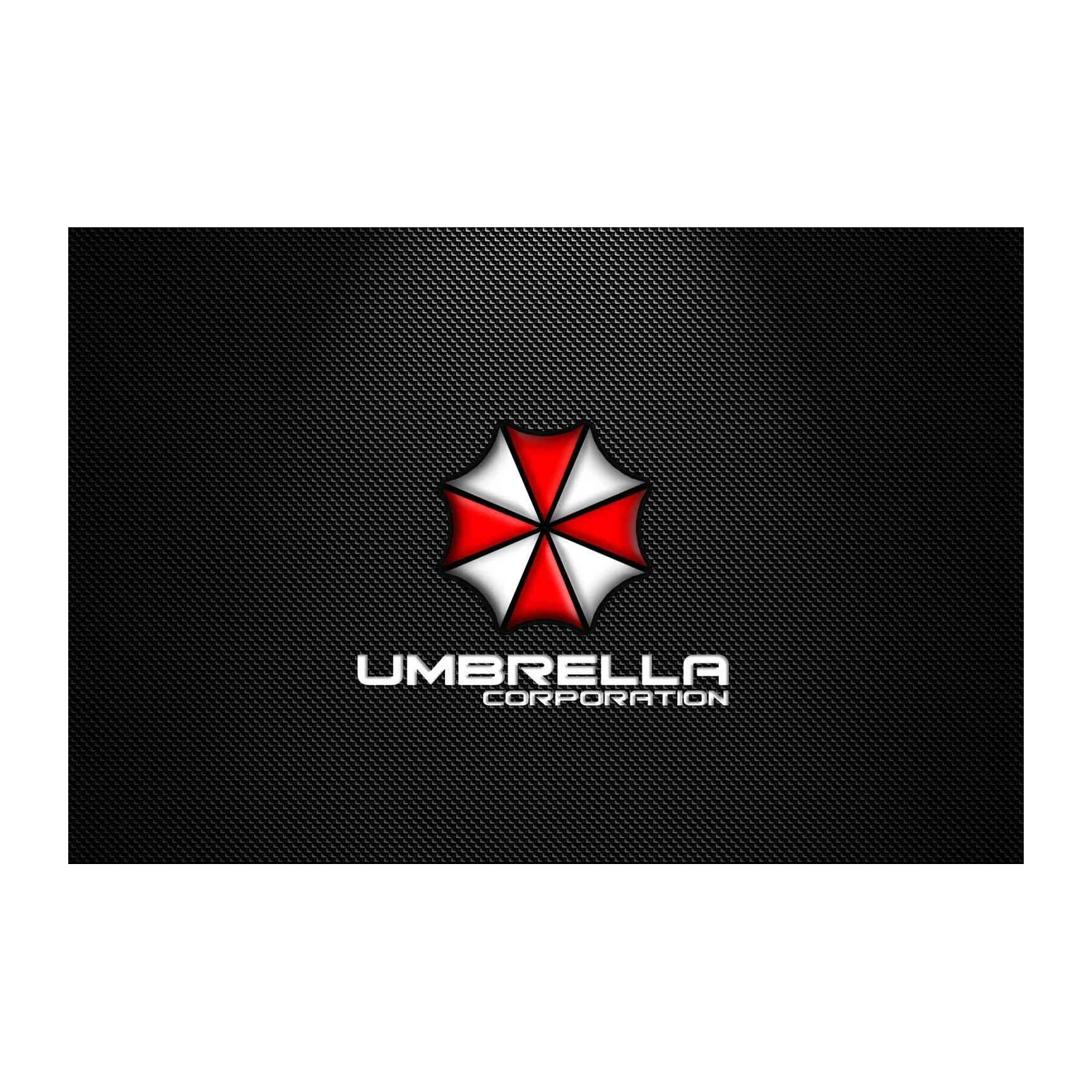 Umbrella Corporation Logo Carbon Fiber Wall Art