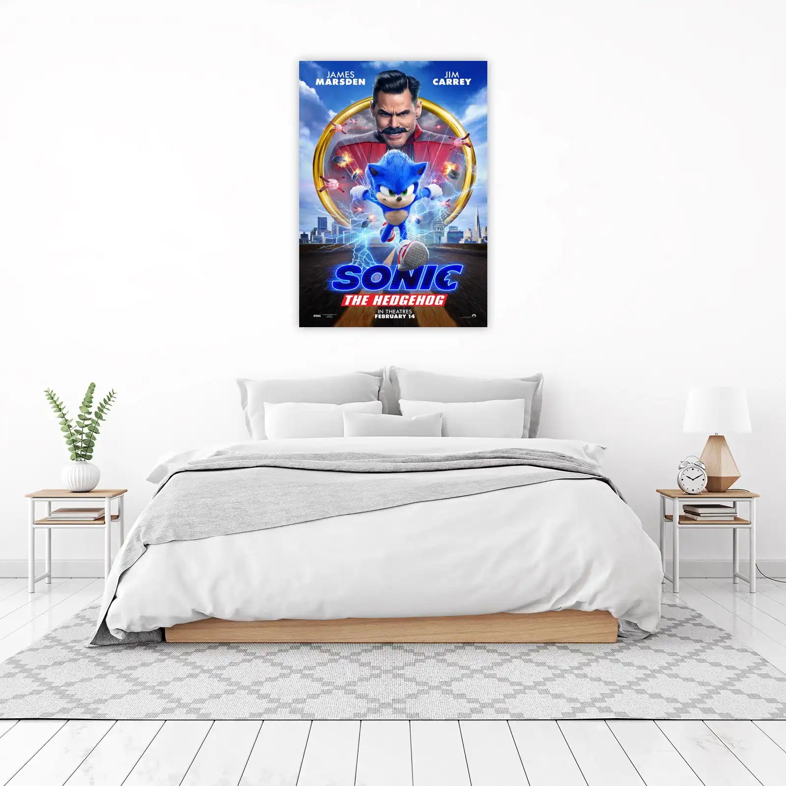 Sonic The Hedgehog Action Movie Wall Art