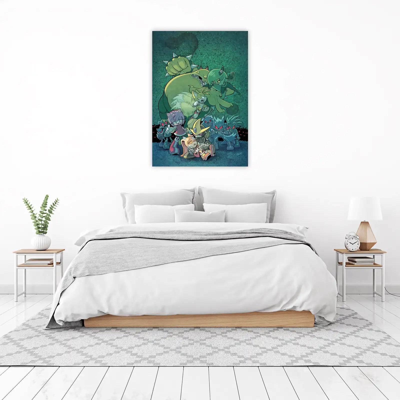 Sonic Shadow Fight Anime Wall Art