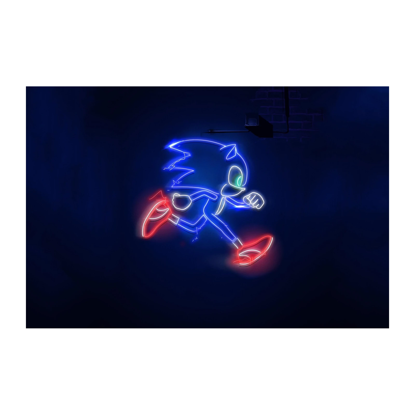 Sonic Neon Speed Wall Art