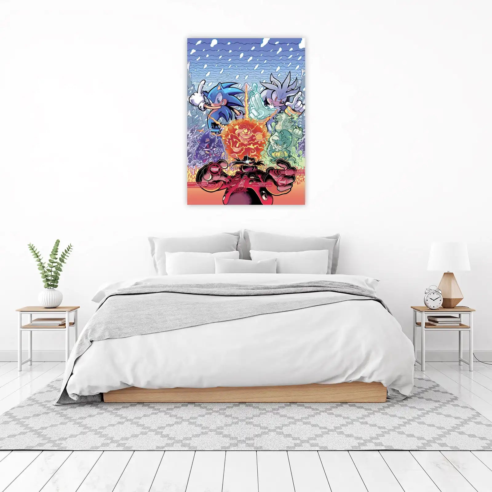 Sonic vs Eggman Epic Battle Wall Art
