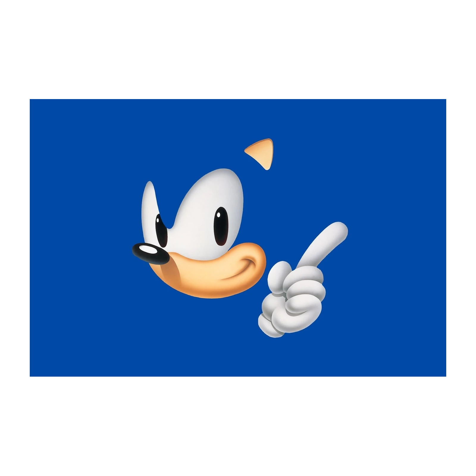 Retro Sonic Speedster Wall Art