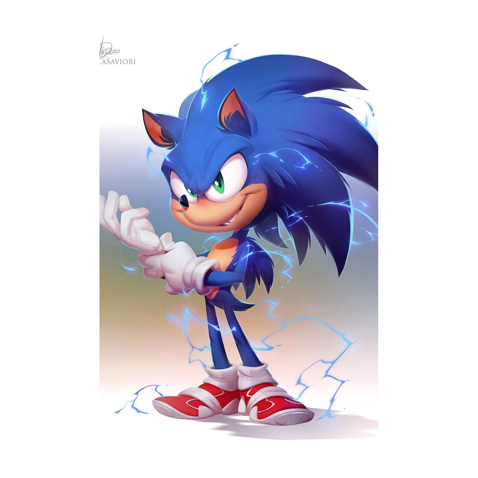 Sonic the Hedgehog Lightning Speed Wall Art
