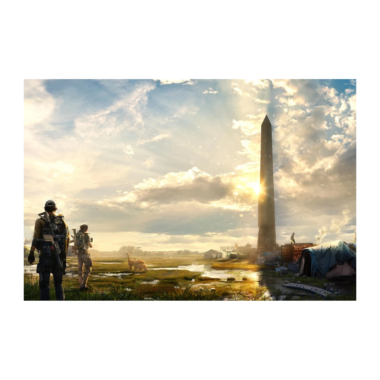 Post-Apocalyptic Washington Monument Wall Art