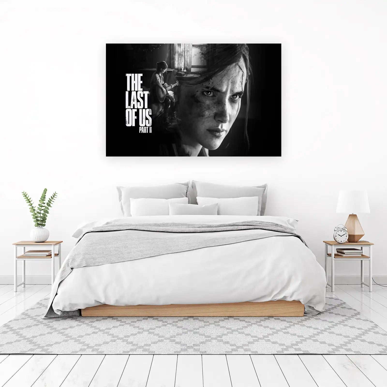 The Last of Us Part II Ellie B&W Wall Art