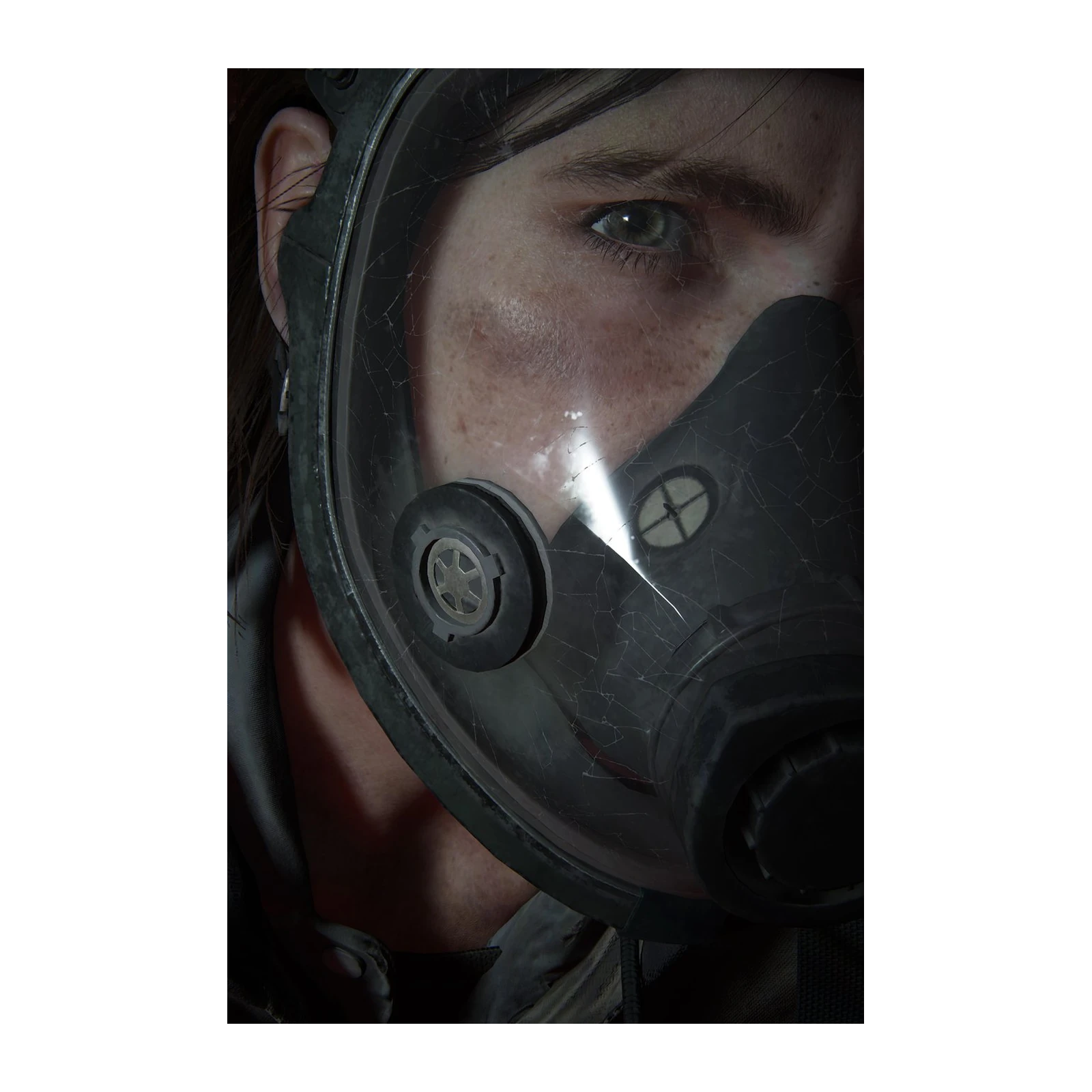 Gritty Survivor Gas Mask Portrait Wall Art