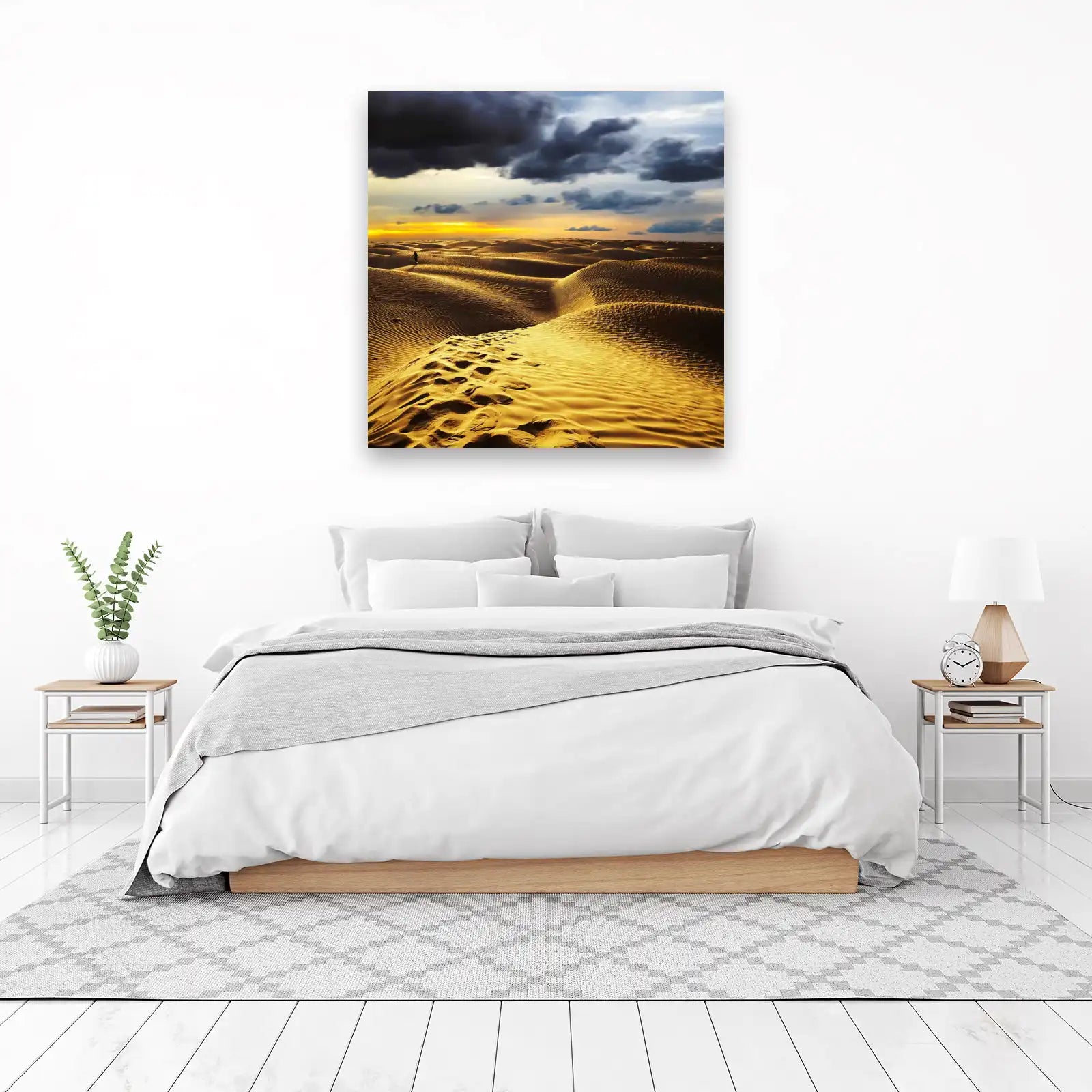 Golden Desert Dunes Serenity Wall Art