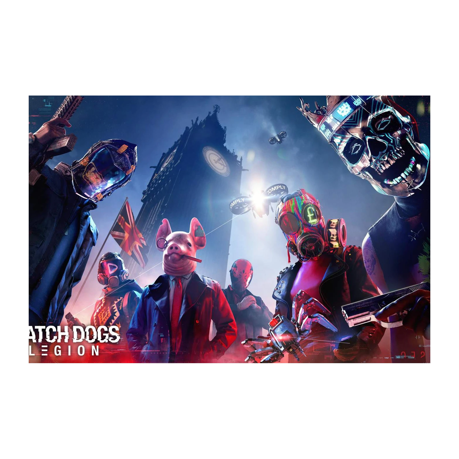 Cyberpunk Rebellion Watch Dogs Legion Wall Art