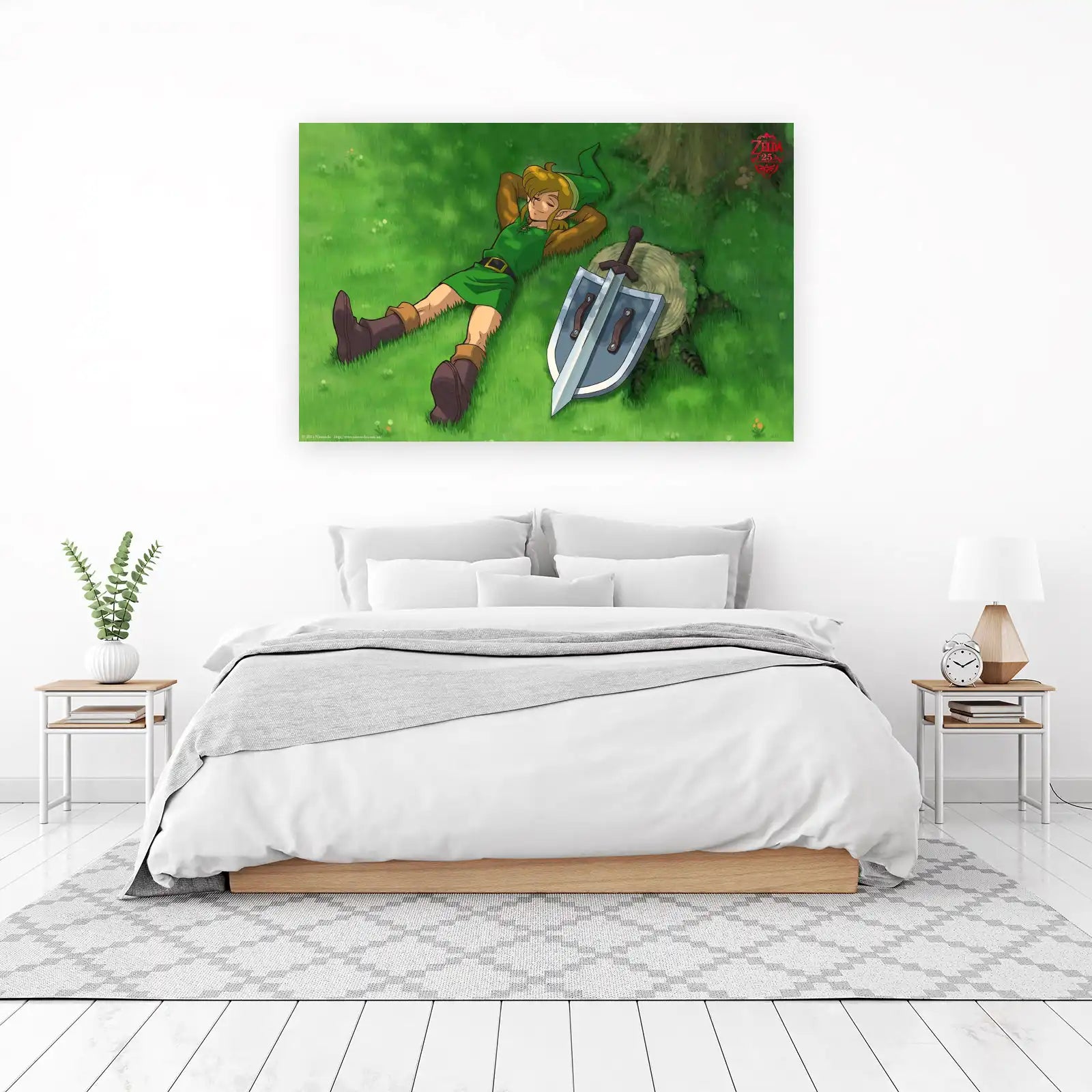 Link's Peaceful Slumber Legend of Zelda Wall Art