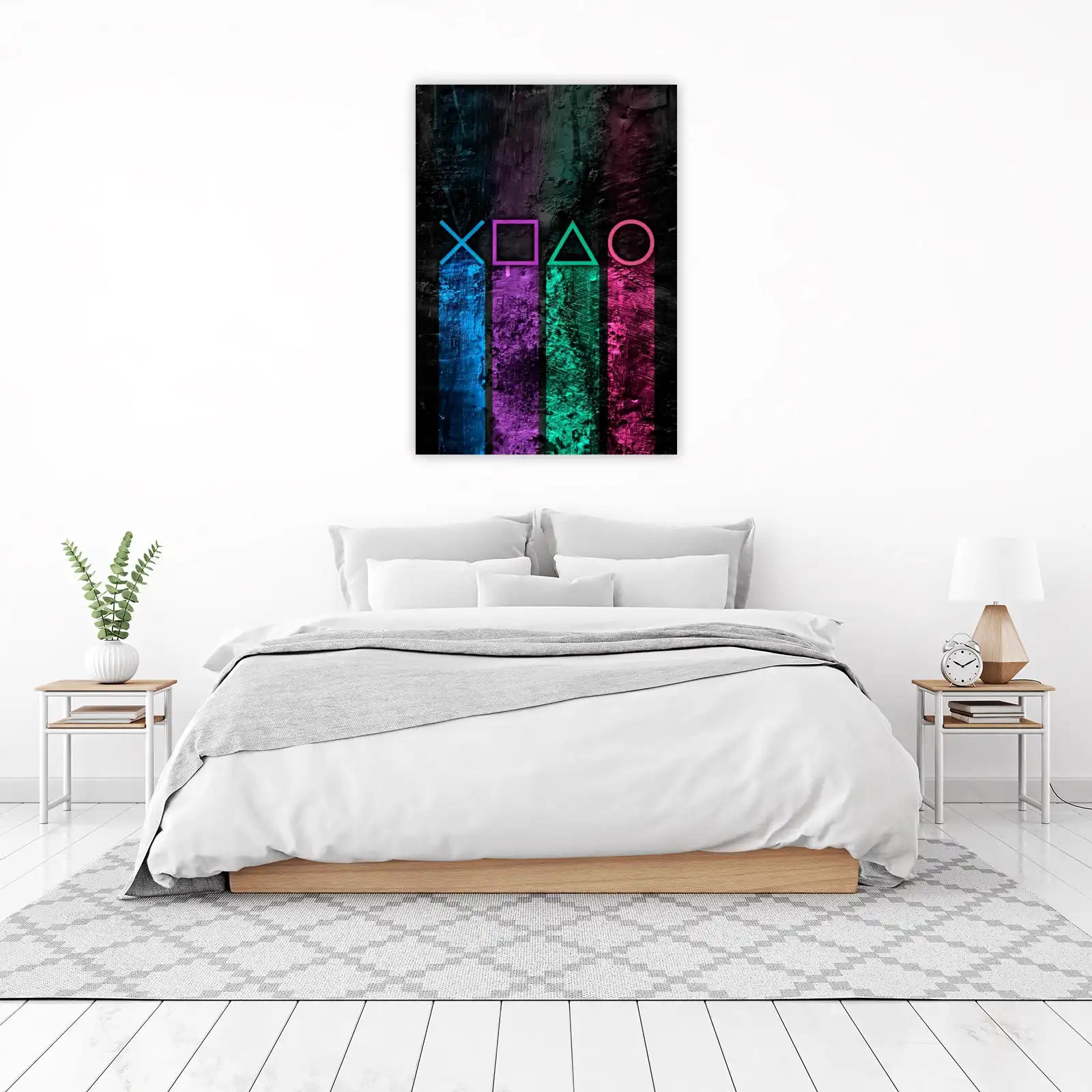 Vibrant Gaming Icons Wall Art