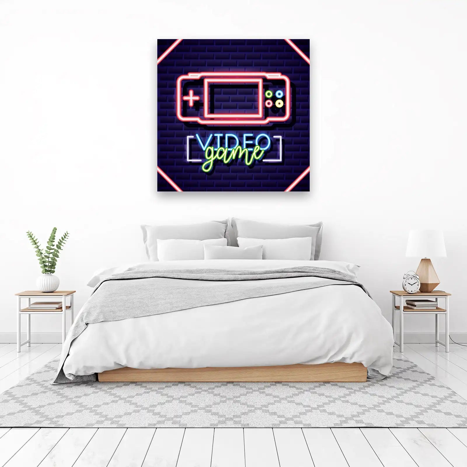 Neon Gaming Vibes Wall Art