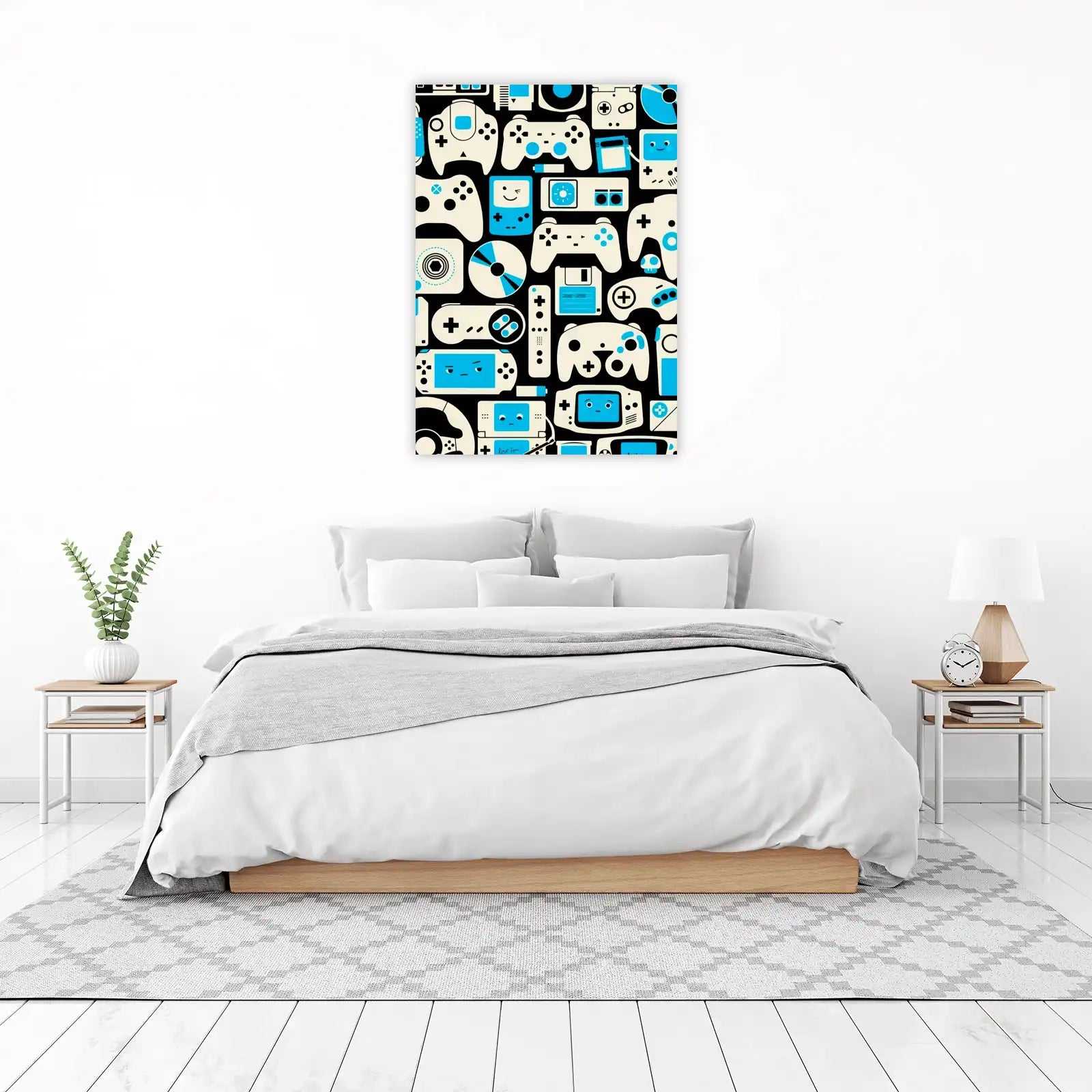 Retro Gaming Wall Art - Vintage Controller Wall Art