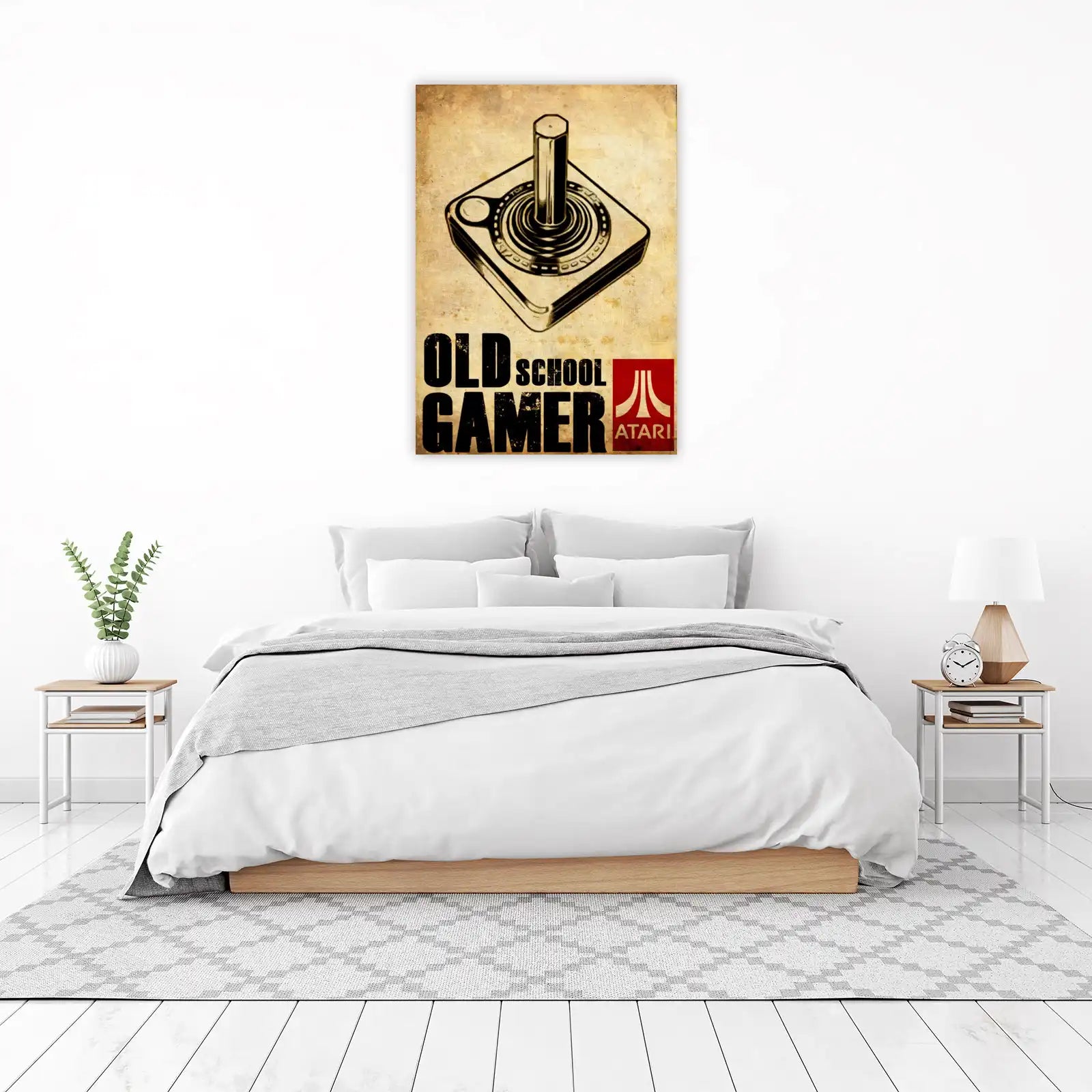 Retro Old School Gamer Atari Joystick Wall Art