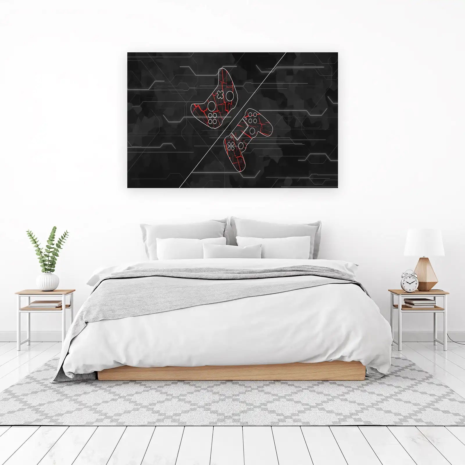 Gamer's Rift Controller Art Wall Art