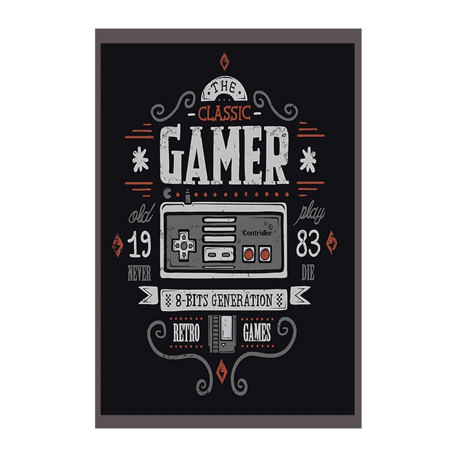 Retro Gamer 8-Bit Generation Wall Art