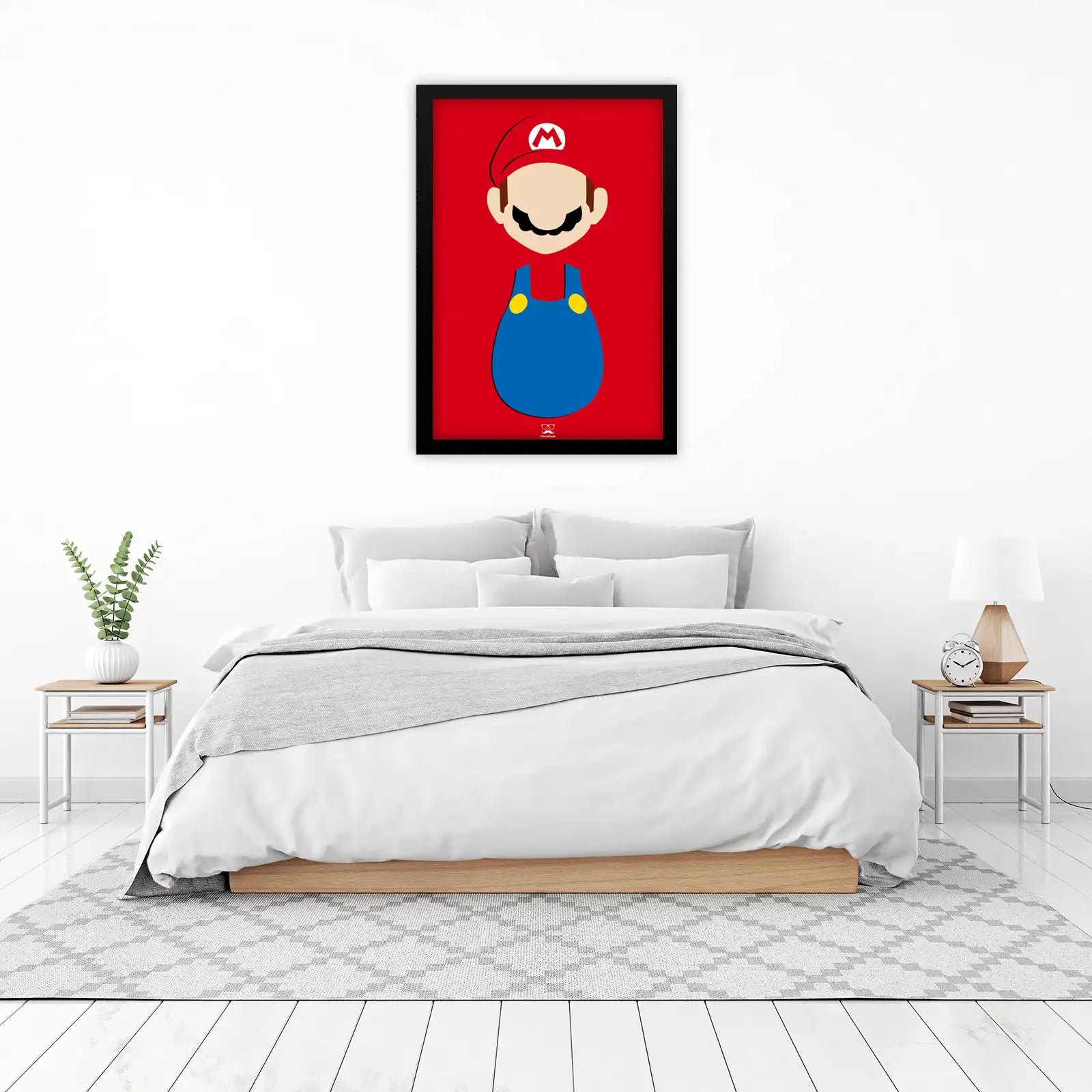 Minimalist Mario Bros Gamer Wall Art Wall Art