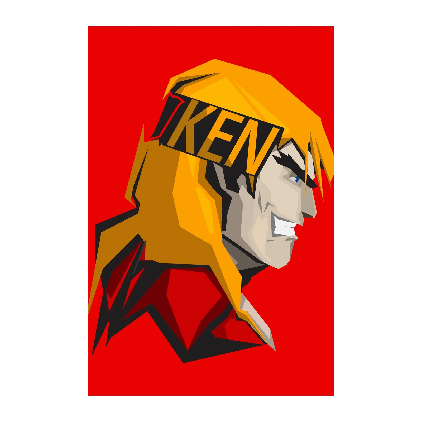 Ken Masters "Hadoken" Bold Pop Art Wall Art
