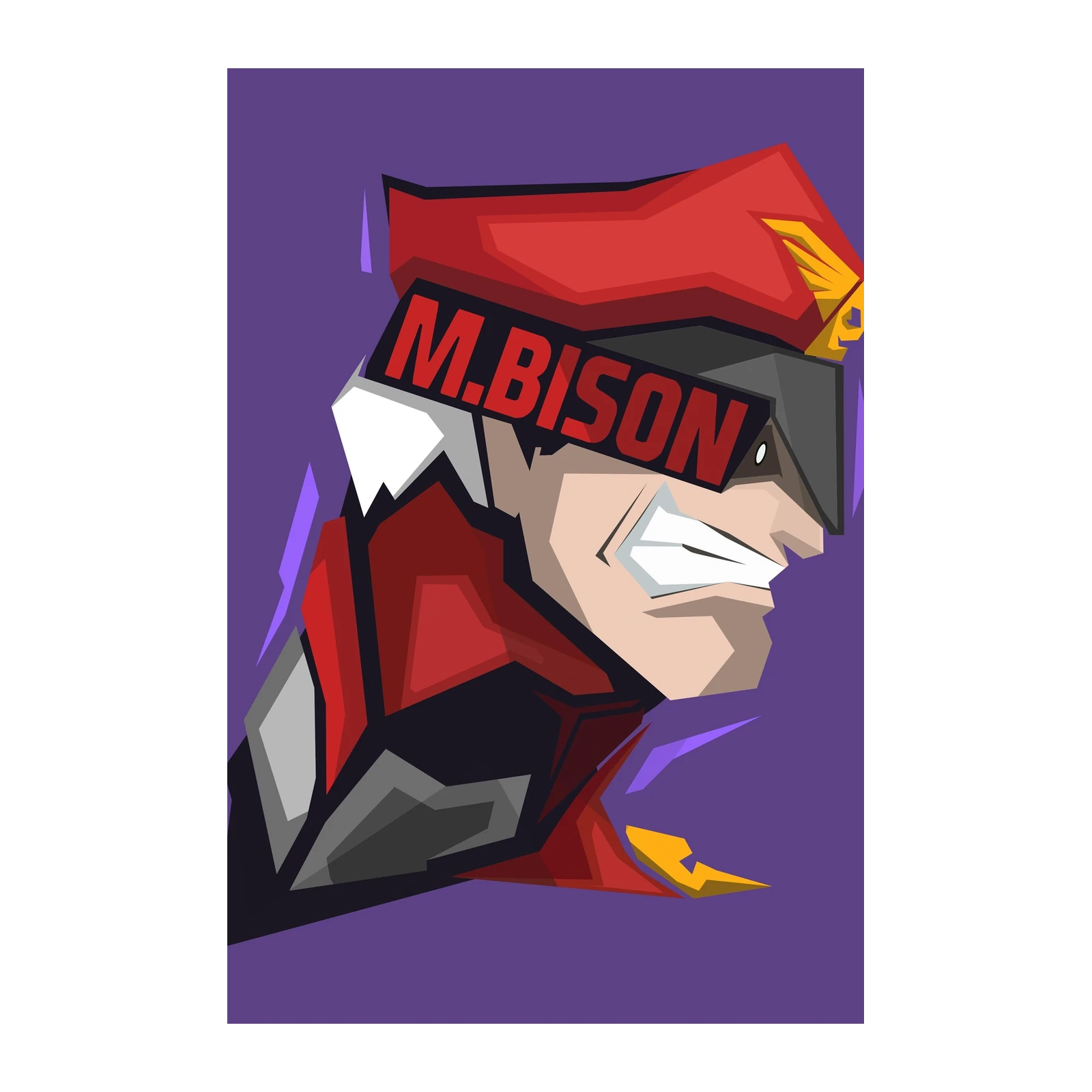 M. Bison Street Fighter Character Wall Art