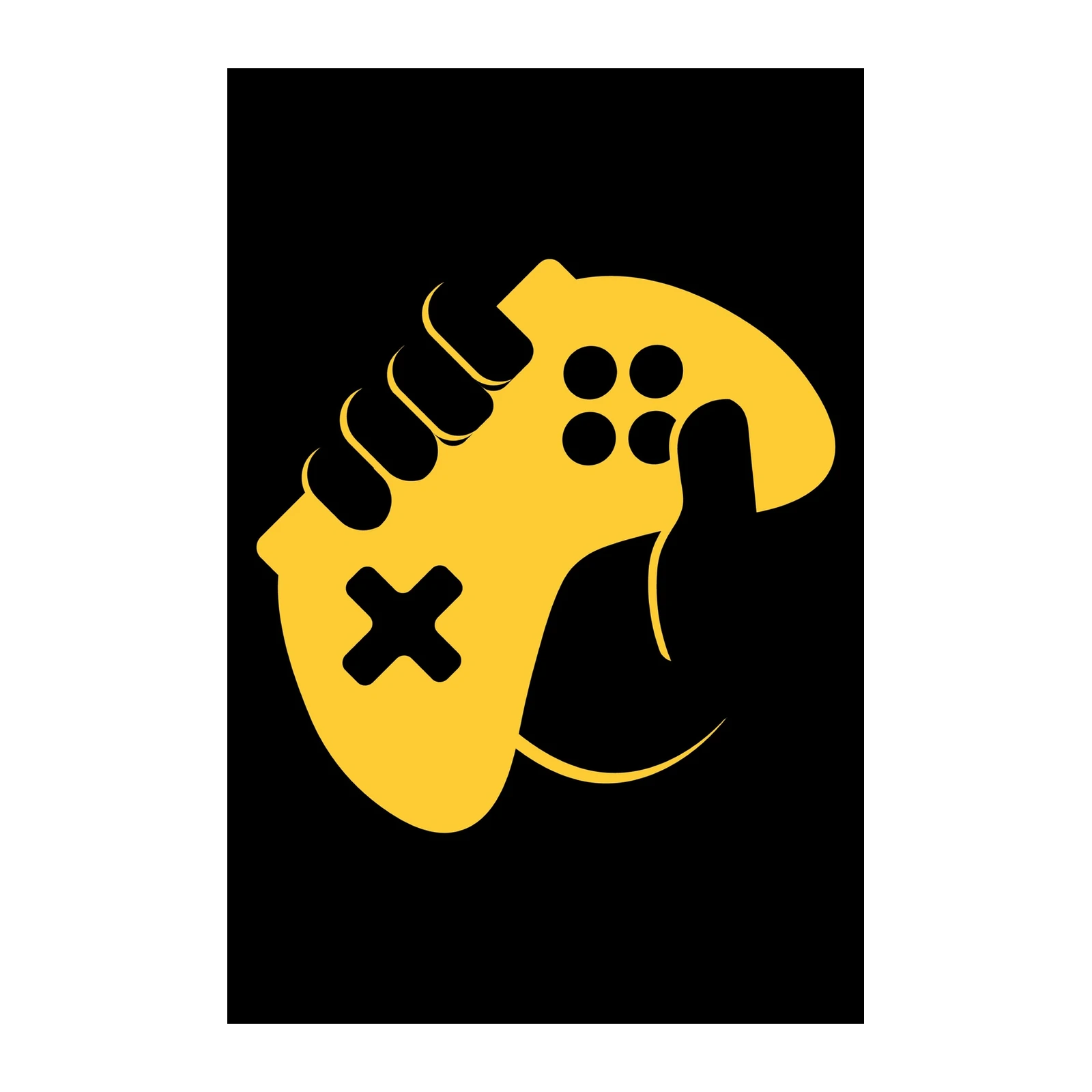 Gamer's Grip Yellow Controller Wall Art