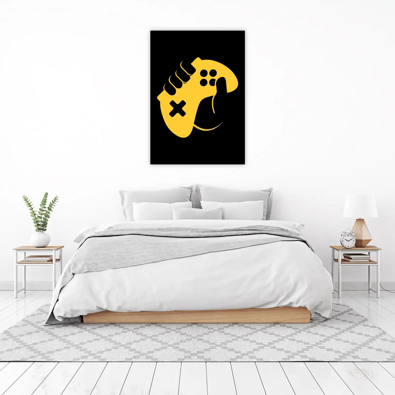 Gamer's Grip Yellow Controller Wall Art