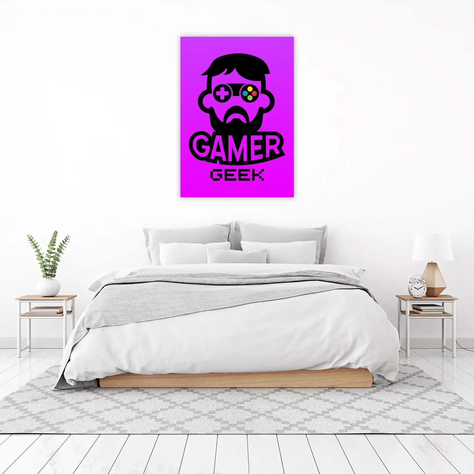 Retro Gamer Portrait Wall Art