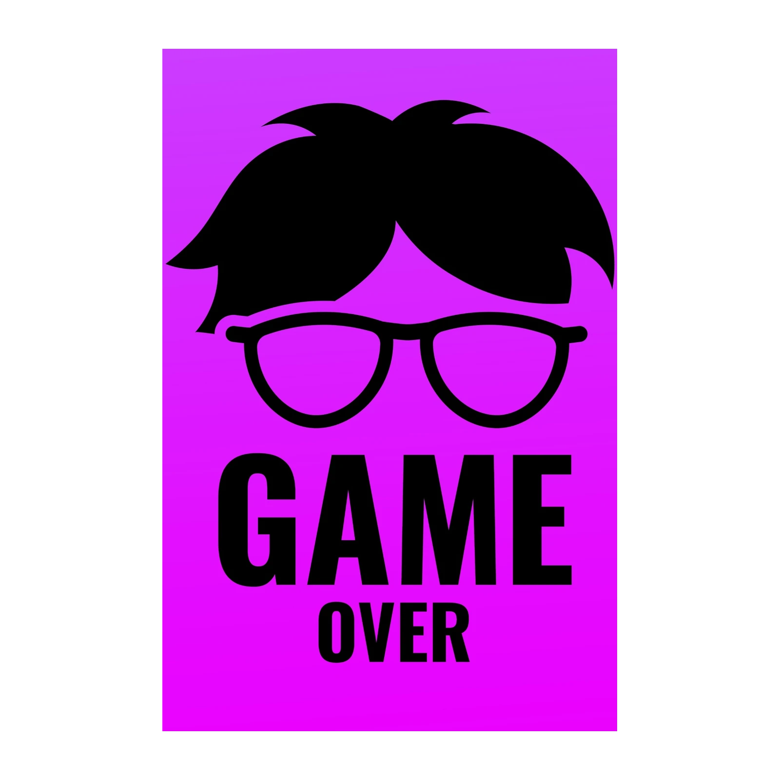Retro Gamer "Game Over" Wall Art