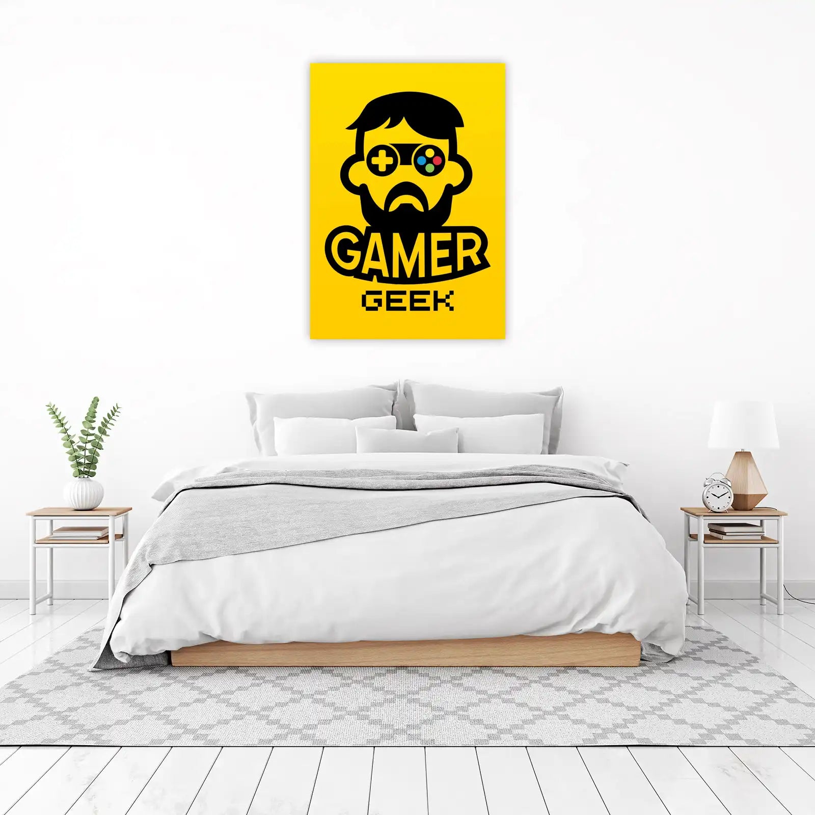 Retro Gamer Geek Statement Wall Art