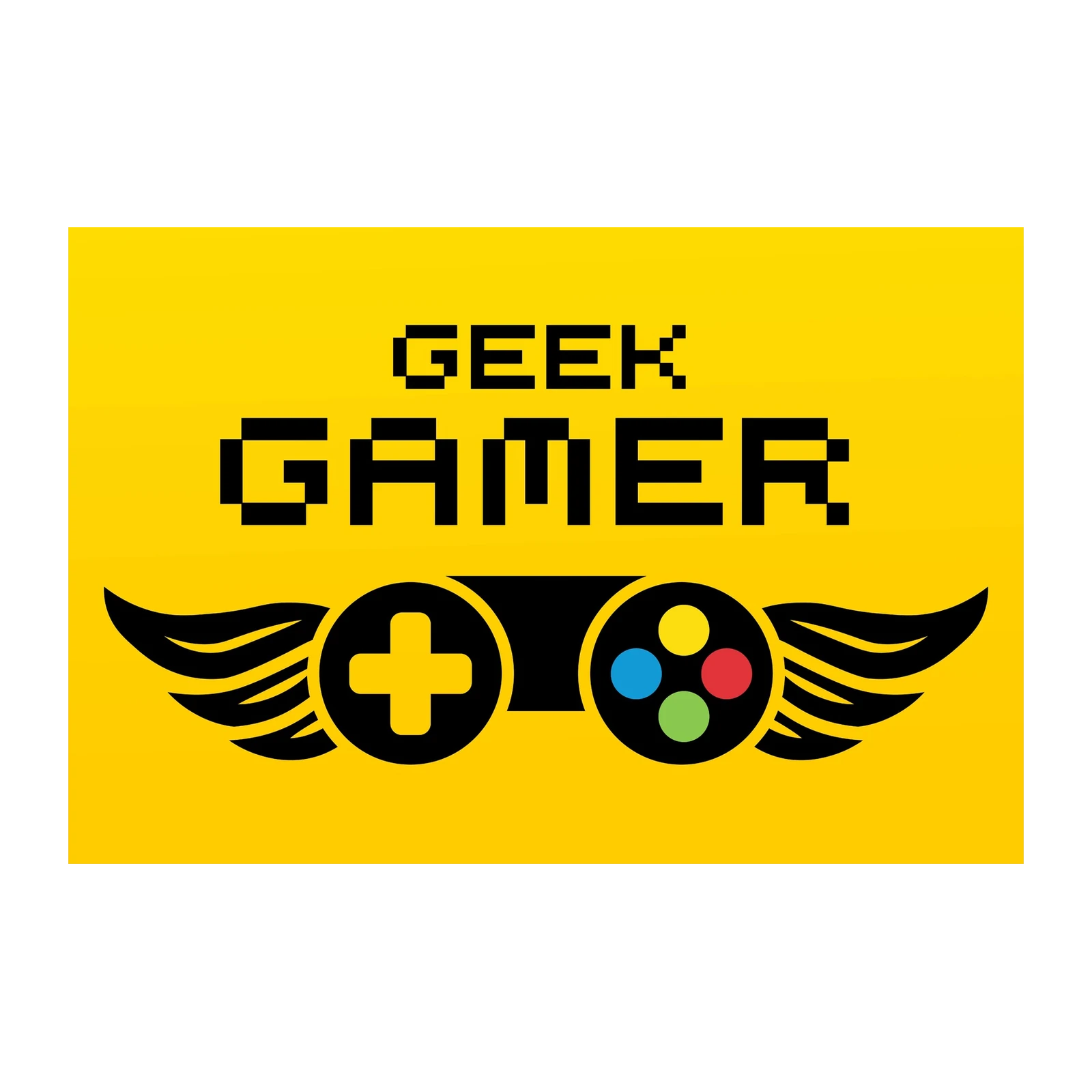 Geek Gamer Wings Wall Art