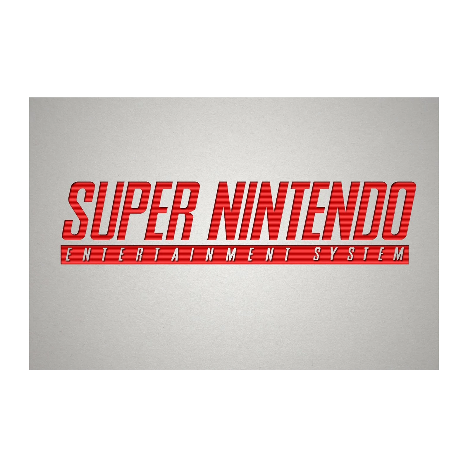 Retro Super Nintendo Logo Wall Art