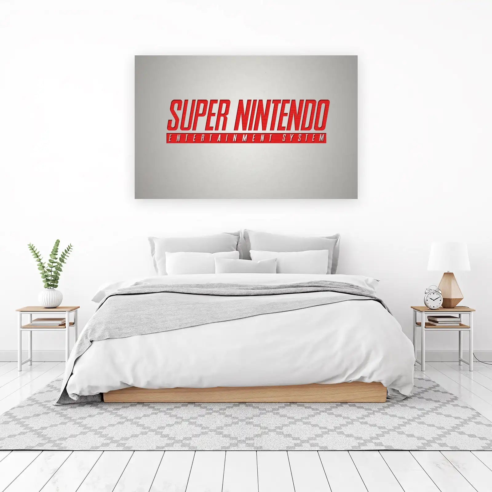 Retro Super Nintendo Logo Wall Art