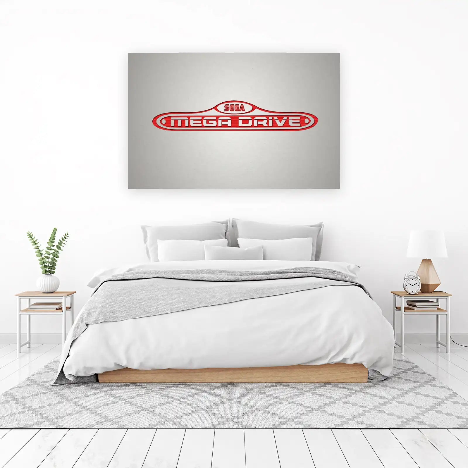 Retro Sega Mega Drive Logo Wall Art