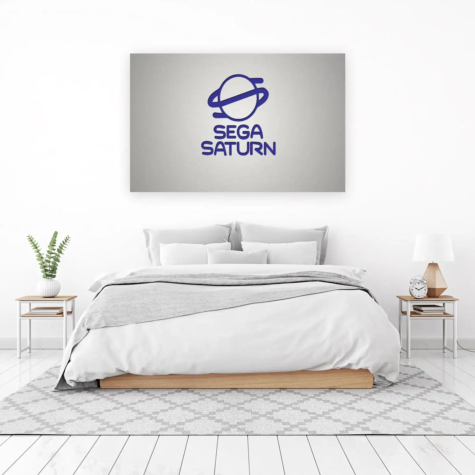 Retro Sega Saturn Logo Wall Art Wall Art
