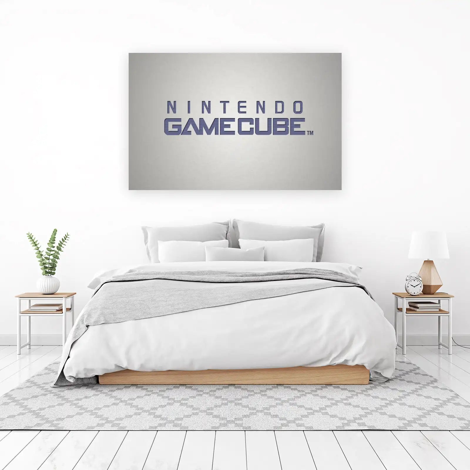 Retro Nintendo GameCube Logo Wall Art