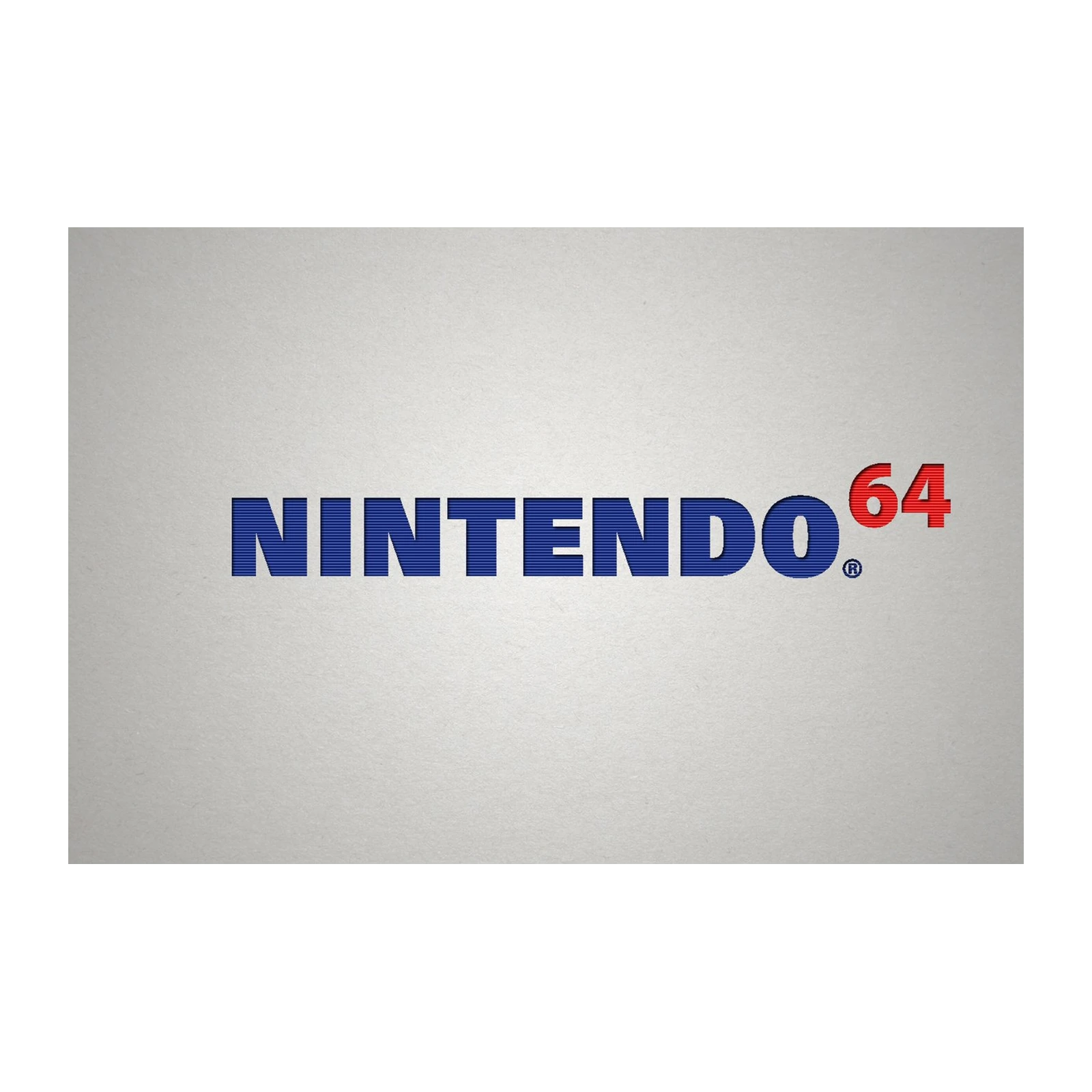 Retro Nintendo 64 Logo Wall Art