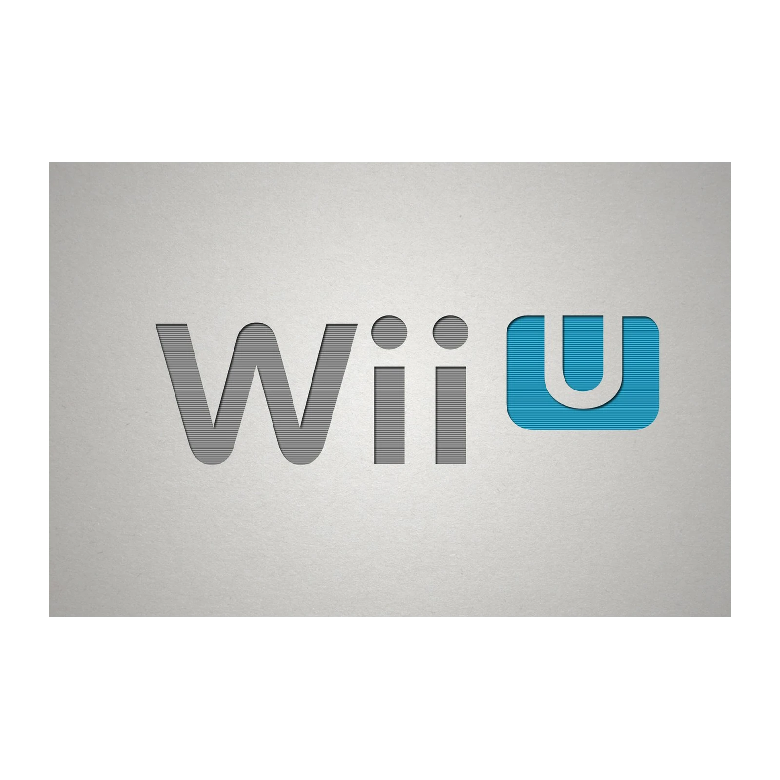 Retro Gaming Wii U Logo Wall Art