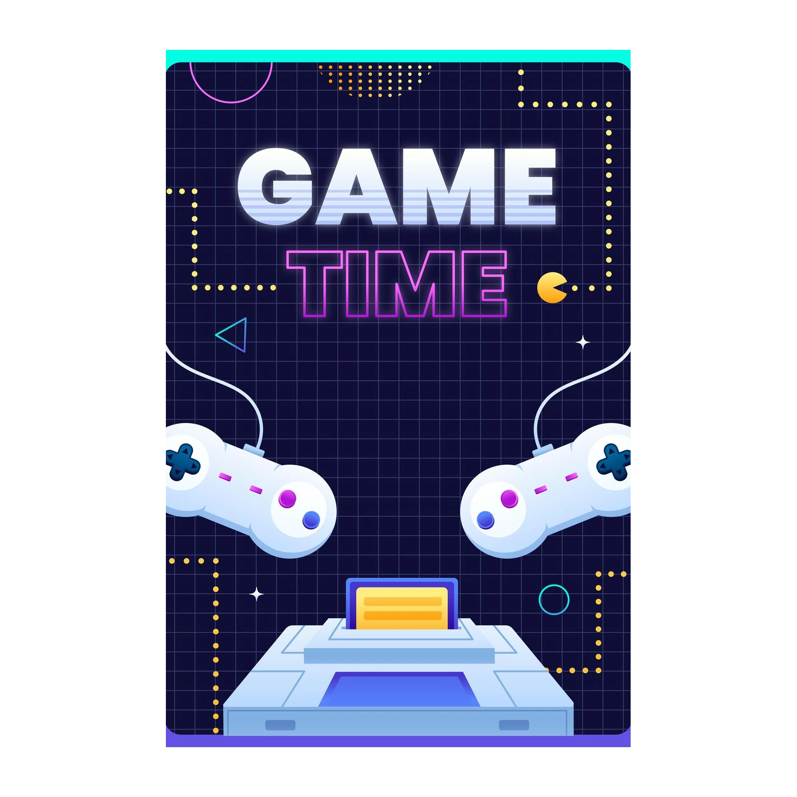 Retro Gaming 'Game Time' Wall Art