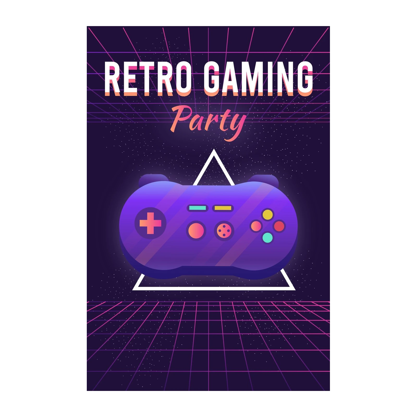 Retro Gaming Controller Wall Art
